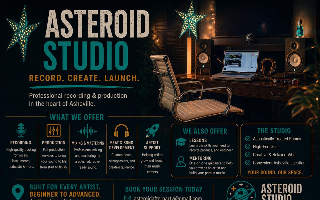 Real studio photo for Asteroid Studio